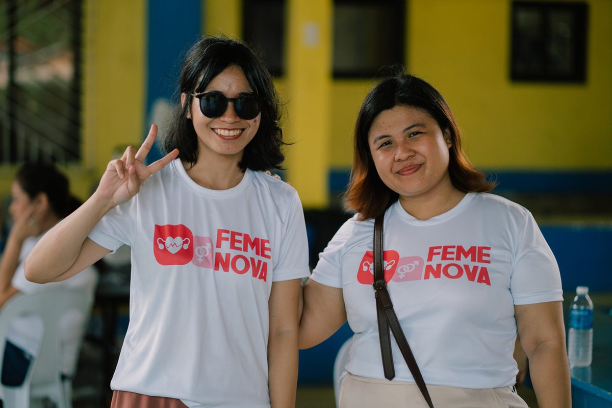 FemeNova Health team members on site at the medical mission